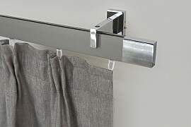 Gardinenstange GARESA "FLAT", silber