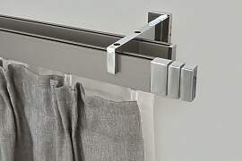 Gardinenstange GARESA "FLAT", silber