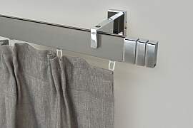 Gardinenstange GARESA "FLAT", silber