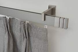 Gardinenstange GARESA "FLAT", silber