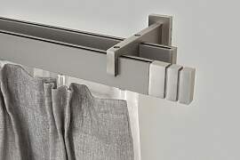 Gardinenstange GARESA "FLAT", silber