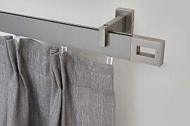 Gardinenstange GARESA "FLAT", silber