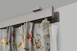 Gardinenstange GARESA "FLAT", silber