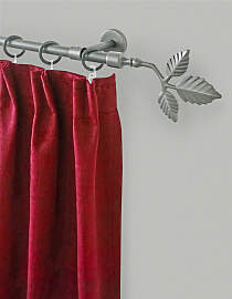 Gardinenstange GARESA "RUSTIKA", silber