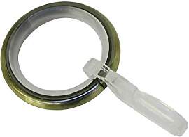 GARDINIA 33119 Gardinenringe mit Gleiteinlage und