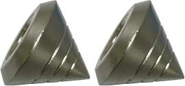 Gardinia Endknopf Aluminum Edelstahl-Optik Ø 16