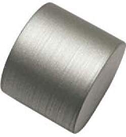 Gardinia Endstück, 2 x Endkappe, Metall,Silber,