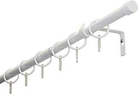 GARDINIA Gardinenstangen-Set Cap, 1-Lauf, Ø 19/16 