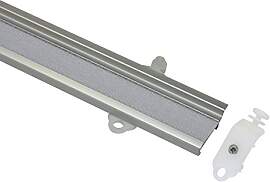 GARDINIA Paneelwagen 60 cm silber 60, Aluminium,