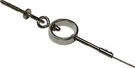 GARDINIA Seilspanngarnitur Ring, Chrom