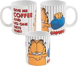 Garfield Tasse - Give me Coffee Kaffeetasse Becher 