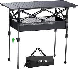 GARLLEN Campingtisch klappbar, 82x40cm & 2