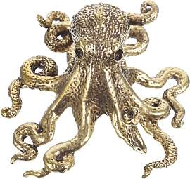 Garneck Messing Figur Messing Mini Schmuck Octopus 