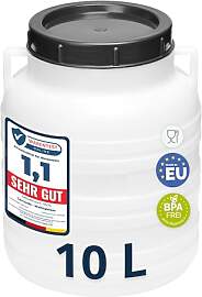 Garronda 10 Liter Weithalsfass aus BPA-freiem