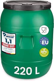 Garronda 220 Liter Deckelfass Weithalsfass aus