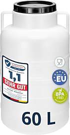Garronda 60 Liter Weithalsfass aus BPA-freiem
