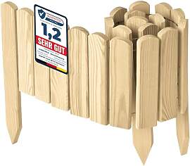 Garronda Beeteinfassung Holz Rollzaun Holzzaun 20