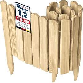 Garronda Beeteinfassung Holz Rollzaun Holzzaun 30