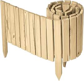 Garronda Beeteinfassung Holz Rollzaun Holzzaun 30