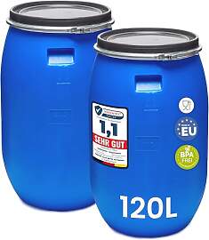 Garronda Set 2X 120 Liter Deckelfass Weithalsfass