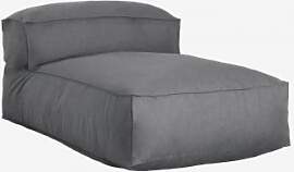 Garten-chaiselongue-sessel Aus Dojans-stoff Grau