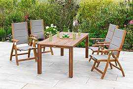Garten-Essgruppe MERXX "Acapulco", grau, 