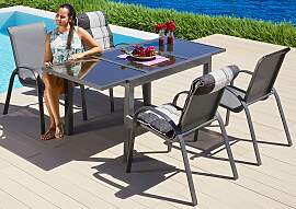 Garten-Essgruppe MERXX "Amalfi", grau