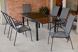 Garten-Essgruppe MERXX "Amalfi", silber