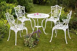 Garten-Essgruppe MERXX "Lugano", weiß,