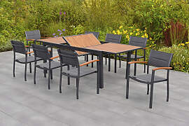 Garten-Essgruppe MERXX "Paxos", grau