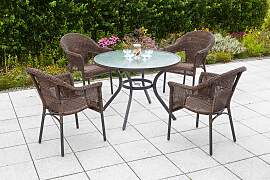 Garten-Essgruppe MERXX "Ravenna", braun, 