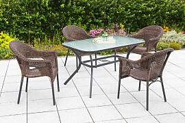 Garten-Essgruppe MERXX "Ravenna", braun, 