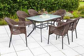 Garten-Essgruppe MERXX "Ravenna", braun, 