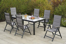 Garten-Essgruppe MERXX "Trivero", grau