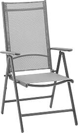 Garten-Relaxsessel Bruce Anthrazit Alu/Stahlgestell