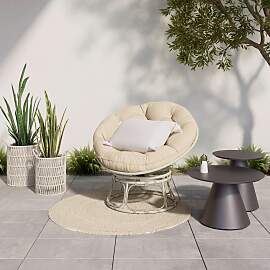 Garten-Relaxsessel Hermi Beige