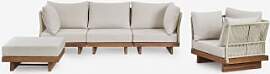 Garten-set Mit 3-teiligen Modularen Sofa Mit 2