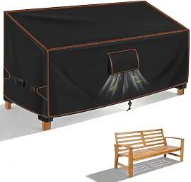 Gartenbank Abdeckung 2 Sitzer 133Wx70Dx63/86H cm,
