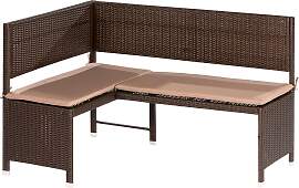Gartenbank Eckbank Braun
