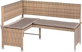 Gartenbank Eckbank Naturfarben