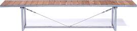 Gartenbank Jever aus massivem Teak, modern-massiv, 