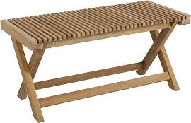 Gartenbank Julita aus Teakholz, modern