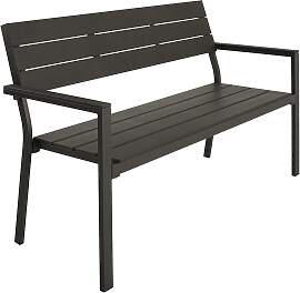 Gartenbank Line 2-Sitzer mit Aluminiumrahmen