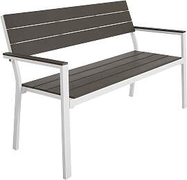 Gartenbank Line 2-Sitzer mit Aluminiumrahmen