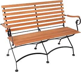 Gartenbank MERXX, braun, B:115cm H:85cm T:58cm,