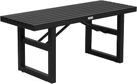 Gartenbank Vevi aus Aluminium, modern, 105 cm, in