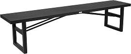 Gartenbank Vevi aus Aluminium, modern und