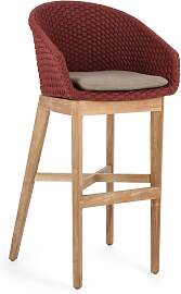 Gartenbarhocker Coachella Teakholz und Aluminium,