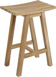 Gartenbarhocker Keros von Brafab aus Teakholz,