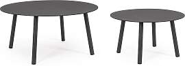 Gartencouchtisch Aminta 2er-Set aus Aluminium,